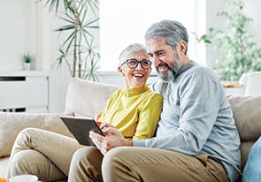 A couple exploring planned giving. Links to Gifts That Protect Your Assets