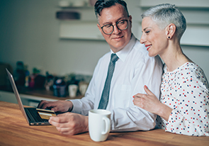 A couple researching planned giving options. Links to Gifts of Real Estate